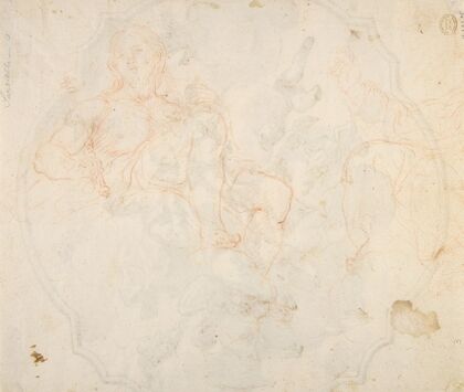 The Virgin Nursing the Christ Child, in a Glory of Angels