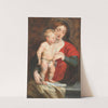 The Virgin Supporting The Christ Child On A Parapet by Follower of Peter Paul Rubens