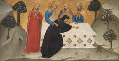 The Virgin Swooning and the Three Maries at the Tomb of Christ (1347 - 1352) — size preview
