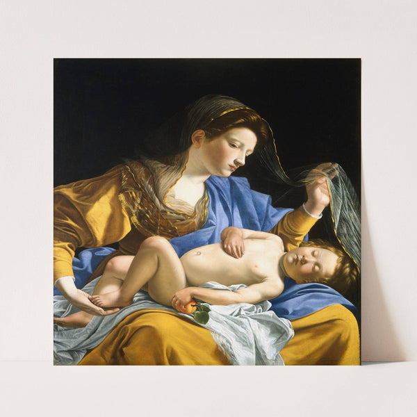 The Virgin with the Sleeping Christ Child (c. 1610) by Orazio Gentileschi