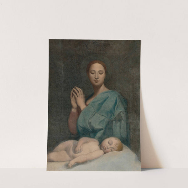 The Virgin With The Sleeping Infant Jesus by Jean Auguste Dominique Ingres
