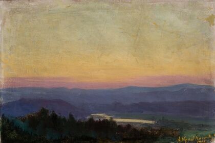 The Vistula near Tyniec at Sunset
