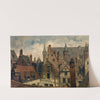 The Vleeshuis, Old Roofs and Crow-Stepped Gables by Henri François Schaefels