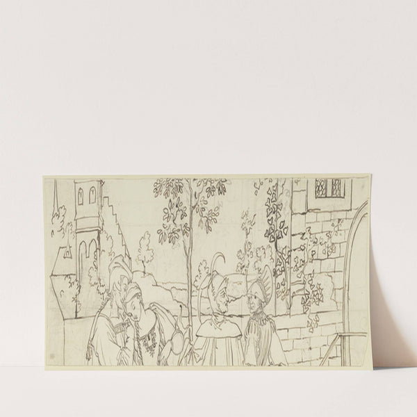 The walk in the garden (ca. 1810 – 1811) by Peter von Cornelius