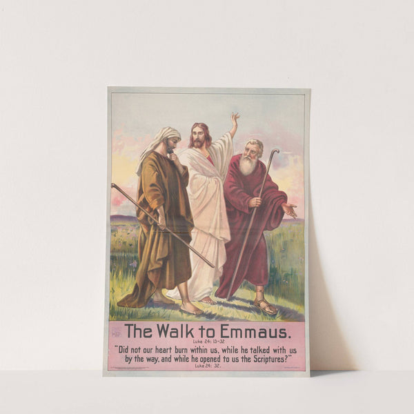 The walk to Emmaus (1905) by Stecher Litho. Co