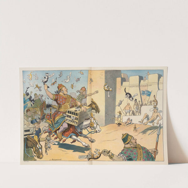 The Wall Street Persians and the Washington Egyptians (1907) by Louis Glackens