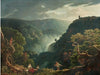The Waterfalls of Tivoli with figures in the foreground
