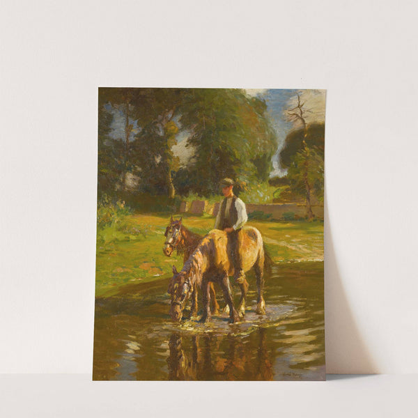 The watering place by Harold Harvey