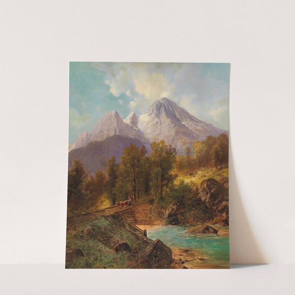 The Watzmann Near Berchtesgaden by Carl Millner