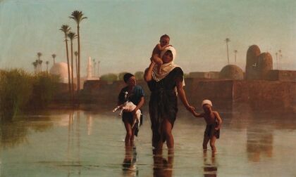 The way from the village – Time of inundation, Egypt