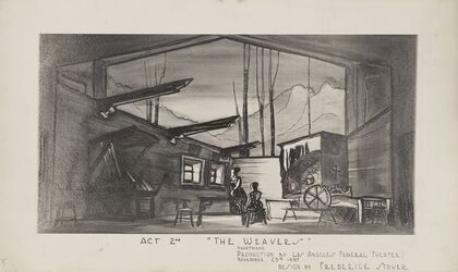 The Weavers: Act 2nd (Weaving Shop Interior against Mountains) (1934-1943)