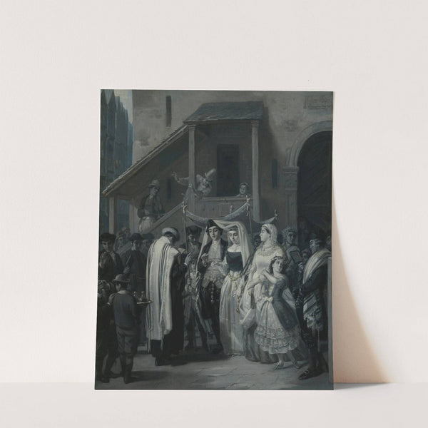 The Wedding (Die Trauung) by Moritz Daniel Oppenheim