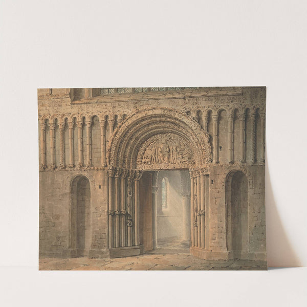 The West Door, Rochester Cathedral, Kent by Frederick Mackenzie