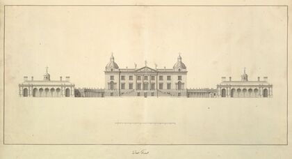 The West Front of Houghton Hall, Norfolk, Elevation (1735)