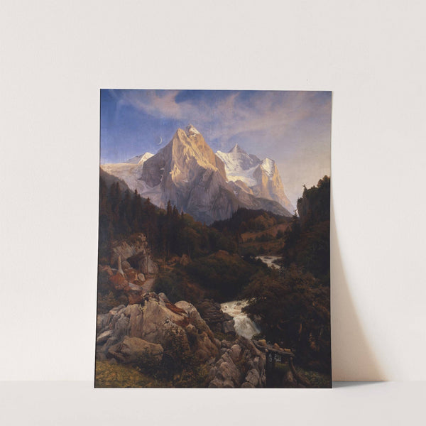 The Wetterhorn by Johann Wilhelm Schirmer