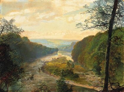 The Wharfe valley, with Barden Tower beyond