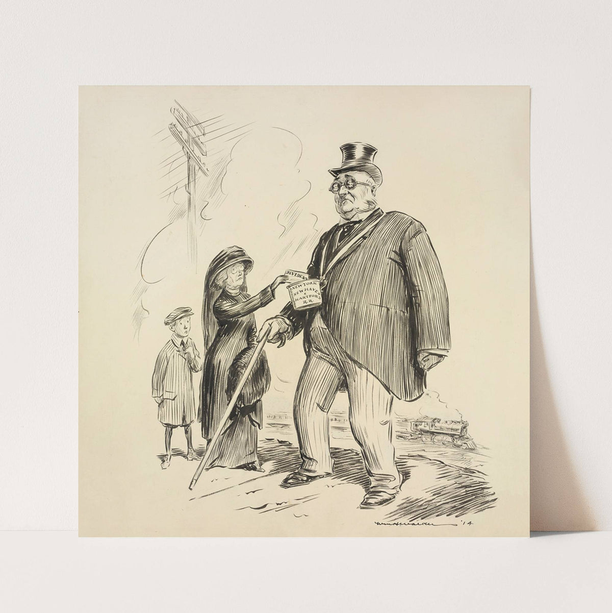 The Widow’s mite (1914) by William Henry Walker