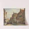 The Wijdstraat, Oudewater, In Summer (1878) by Cornelis Springer