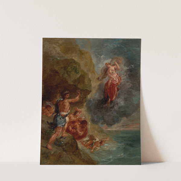 The Winter – Juno beseeches to destroy Eneas’ Fleet (1856-1863) by Eugène Delacroix