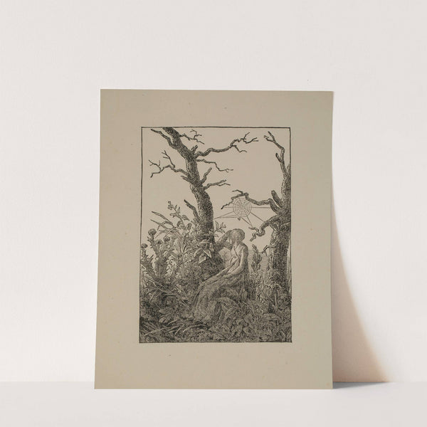 The Woman with the Spider’s Web between Bare Trunks (Melancholy) (c.1801–03) by Christian Friedrich