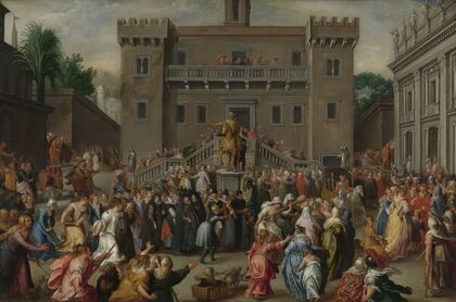The Women of Rome Gathering at the Capitol