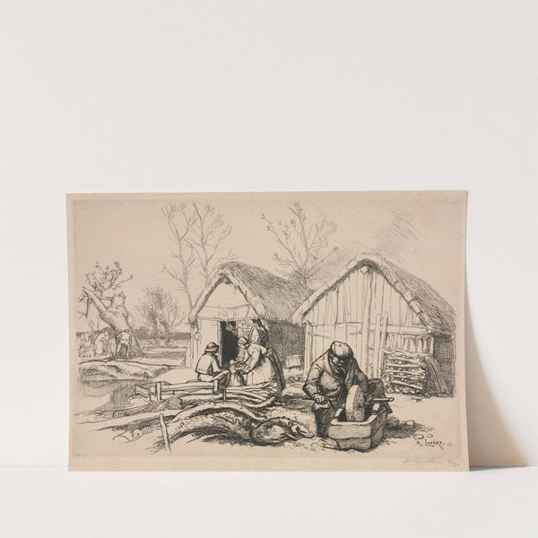 The Woodcutter’s House (Vendée) (1915) by Auguste Louis Lepère