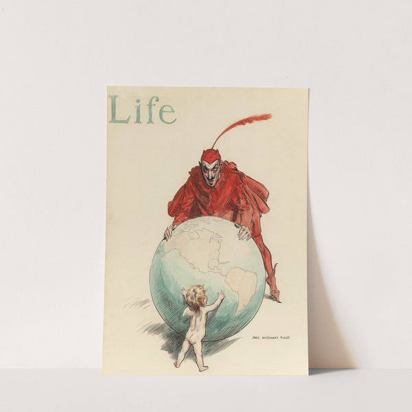 The World; Good Versus Evil (1908) by James Montgomery Flagg