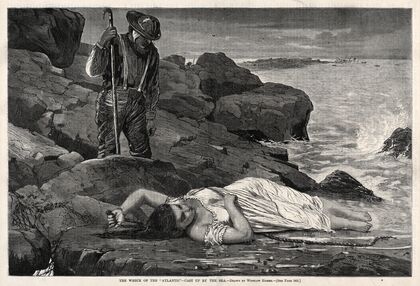 The Wreck of the ‘Atlantic’ – Cast Up by the Sea (1873)