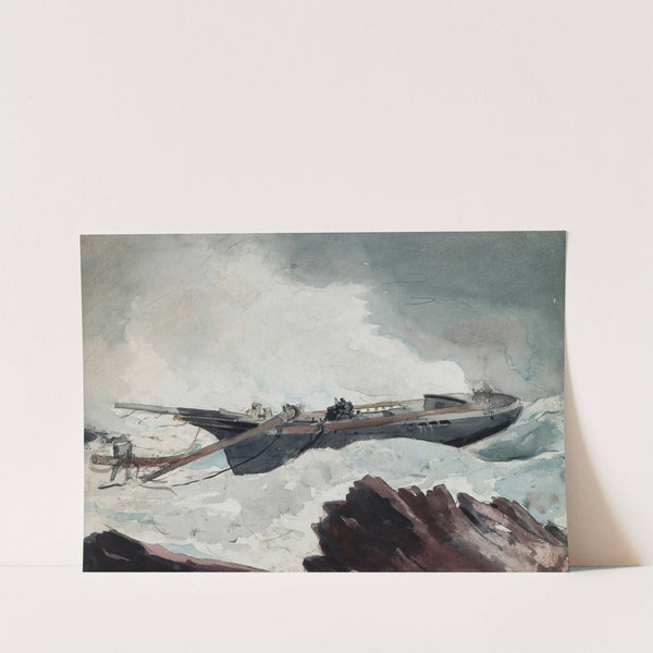 The Wrecked Schooner (c.1900–1910) by Winslow Homer