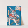 The Wrestler Konjin Chōgorō Throwing a Devil by Tsukioka Yoshitoshi