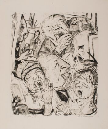 The Yawners, plate 7 from the portfolio ‘Faces’ (1918)