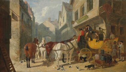 The York-London Coach At The George Inn, Stamford — size preview