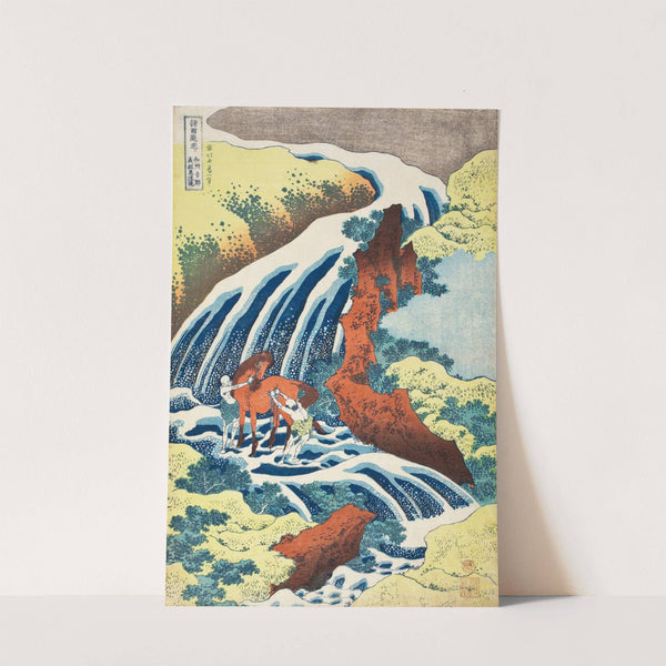 The Yoshitsune Horse-Washing Falls at Yoshino, Izumi Province by Katsushika Hokusai