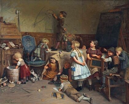 The Young Artist – School Recess (1875)