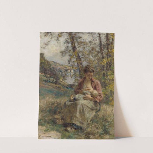 The Young Mother by Léon Augustin Lhermitte