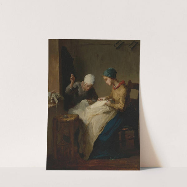 The young seamstresses by Jean-François Millet