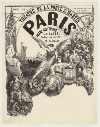 Théâtre de la Porte St Martin. Paris. Drame historique en 5 actes (1855)