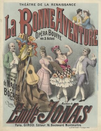 Théâtre de la Renaissance. La Bonne aventure opéra bouffe en 3 actes (1882)