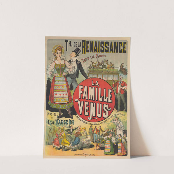 Théâtre de la Renaissance… La Famille Vénus (1891) by Imp. Charles Lévy