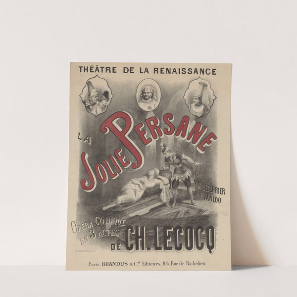 Théâtre de la Renaissance. La jolie persane (1879) by Pierre-Auguste Lamy