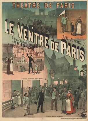 Théâtre de Paris. Tous les soirs à 8H. Le ventre de Paris (1887)