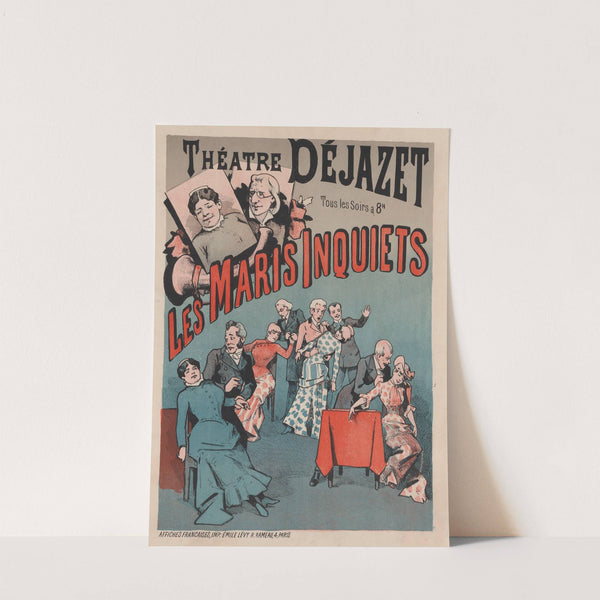 Théâtre Déjazet… Les Maris inquiets (1886) by Imp. Emile Lévy