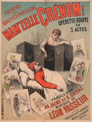 Théatre des Bouffes-Parisiens. Mam’zelle Crénom ! Opérette-bouffe en 3 actes (1890)