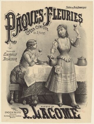 Théâtre des Folies-Dramatiques. Pâques-Fleuries, opéra-comique en 3 actes (1879)