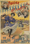 Théatre des Folies-Dramatiques. Un lycée de jeunes filles avec Maugé, Berthe Legrand, Regnard, Emma George (1890)