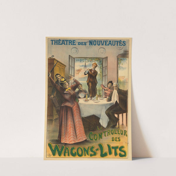 Théâtre des Nouveautés. Le contrôleur des wagons-lits (1898) by Imp. Paul Dupont