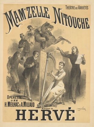 Théâtre des variétés. Mam’zelle Nitouche. Opérette de MM. H. Meilhac et A. Millaud (1883)
