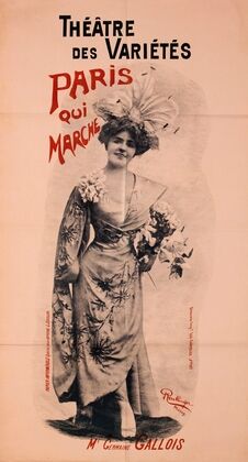 Theâtre Des Varietes Paris Qui Marche Me Germaine Gallois (1897)