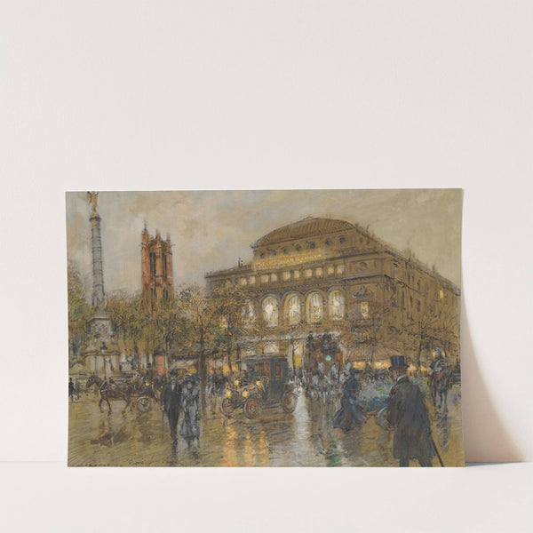 Théâtre Du Châtelet And Tour St. Jacques, Paris by Georges Stein
