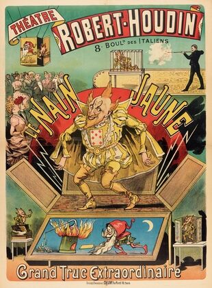 Theâtre Robert-Houdin 8. Bould. Des Italiens Le Nain Jaune Grand Truc Extraordinaire (1888)